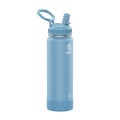 Takeya 24 oz (700ml) Actives Insulated Water Bottle With Straw Lid-ter&auml;ksinen juomapullo (Bluestone)
