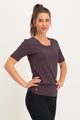 Urban Goddess Kami Yoga Tee-bambupaita (Berry)