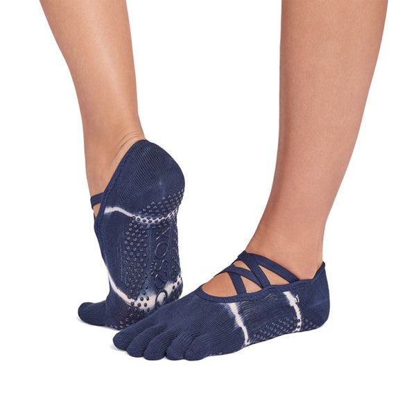 ToeSox Elle -varvassukka (Soul Blue Tie Dye Stripe)